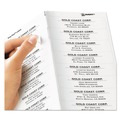 Office Jansan | Avery 05661 1 in. x 4 in. Matte Clear Easy Peel Mailing Labels with Sure Feed Technology for Laser Printers - Clear (20/Sheet, 50 Sheets/Box) image number 1