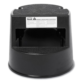 STEP STOOLS | Rubbermaid Commercial FG252300BLA 13-1/2 in. 350 lb. Capacity Rolling Step Stool with Retractable Casters (Black)