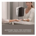 Skin Care & Personal Hygiene | Rubbermaid Commercial FG750411 AutoFoam 1100 ml 5.2 in. x 5.25 in. x 10.9 in. Touch-Free Dispenser - Black/Chrome image number 2