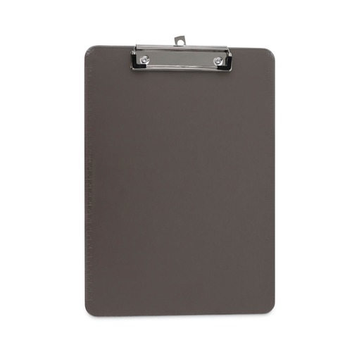 Office Jansan | Universal UNV40311 Low-Profile Plastic Clipboard with 0.5 in. Clip Capacity for 8.5 x 11 Sheets - Translucent Black image number 0