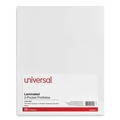  | Universal UNV56417 2-Pocket 11 in. x 8-1/2 in. Laminated Cardboard Paper Portfolios - White (25/Pack) image number 0