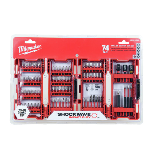 Drill Driver Bits | Milwaukee 48-32-4062 SHOCKWAVE Impact Duty Driver Bit Set (74 Pc) image number 0