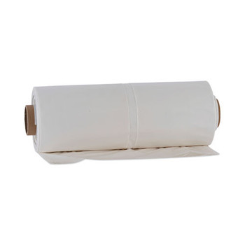 Boardwalk 60 Gallon 2.7 mil 38 in. x 63 in. Industrial Drum Liners Rolls - Clear (50/Carton)