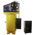 New Year New Savings! Save $25 off $150 | EMAX ESP05V080I3PK E450 Series 5 HP 80 gal. Industrial Plus 2 Stage Pressure Lubricated 3-Phase 19 CFM @100 PSI Patented SILENT Air Compressor with 30 CFM Air Dryer image number 2