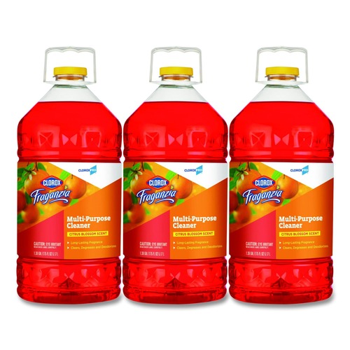 Cleaning & Janitorial Supplies | Clorox 60615CT CloroxPro Fraganzia 175 oz. Bottle Multi-Purpose Cleaner - Citrus Blossom Scent (3/Carton) image number 0