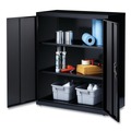 Office Filing Cabinets & Shelves | Alera 25764 36 in. x 18 in. x 42 in. 3 Shelves Economy Assembled Storage Cabinets - Black image number 5