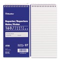 Office Jansan | Blueline AT8B 4 in. x 8 in. Medium/College Rule Reporters Note Pad - Blue Cover/80 White Sheets image number 1