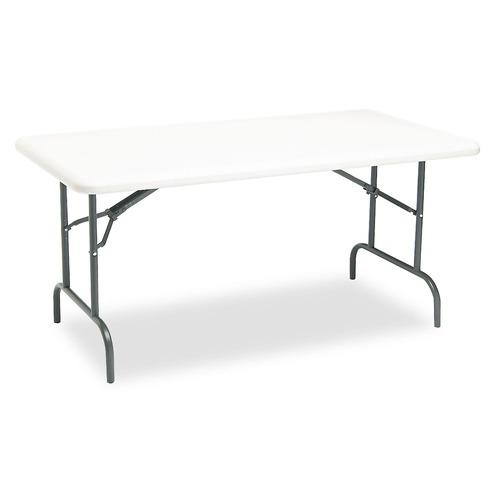 Office Desks & Workstations | Iceberg 65213 IndestrucTable 60 in. x 30 in. x 29 in. Industrial Folding Table - Platinum Granite image number 0