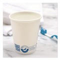Cups and Lids | SOLO 370RC-PLANET Recycled Content PCF Paper Hot Cups ProPlanet Seal 10 oz White/Blue (1000/Carton) image number 5
