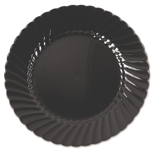 Bowls and Plates | WNA WNA CW6180BK Classicware 6 in. Plastic Plates - Black (18 Packs/Carton, 10/Pack) image number 0