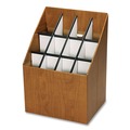 Office Filing Cabinets & Shelves | Safco 3079 15 in. x 12 in. x 22 in. 12 Compartments Corrugated Roll Files - Woodgrain image number 1