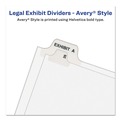 Office Jansan | Avery 11911 Avery-Style 11 in. x 8.5 in. '1-ft Label Legal Exhibit Side Tab Divider - White (25/Pack) image number 3