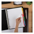Office Jansan | Avery 11407 11 in. x 8.5 in. 8-Tab Color Tabs Print and Apply Index Maker Clear Label Dividers - White (1-Set) image number 4