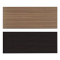  | Alera ALETT6024EW 59.38 in. W x 23.63 in. D Rectangular Reversible Laminate Table Top - Espresso/Walnut image number 1