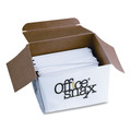 Office Jansan | Office Snax STR5 5 in. Plastic Stir Sticks - White (1000/Box) image number 2