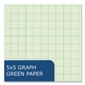 Notebooks & Pads | Roaring Spring 11382 11 in. x 8.5 in. 80-Sheets Wirebound Engineering Notebook - Green Cover (24/Carton) image number 4