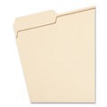 Office Jansan | Smead 10339 1/3-Cut Assorted Tabs 0.75 in. Expansion 100% Recycled Manila Top Tab File Folders - Letter Size, Manila (100/Box) image number 1