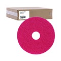 Office Jansan | Boardwalk BWK4014RED 14 in. Diameter Buffing Floor Pads - Red (5/Carton) image number 0