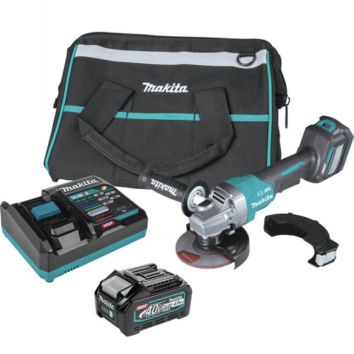 Clearance Center | Makita GAG06M1 40V max XGT Brushless Lithium-Ion 4-1/2 in./5 in. Cordless Paddle Switch Angle Grinder Kit with Electric Brake and AWS (4 Ah) image number 0