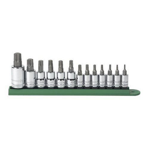 Socket Sets | GearWrench 80725 13 Piece 1/4 in., 3/8 in. and 1/2 in. Drive Tamper Proof Torx Socket Set image number 0