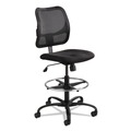  | Safco 3395BL Vue Series Mesh Extended Height Chair Acrylic Fabric Seat - Black image number 3