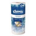 Cleaning & Janitorial Supplies | Kleenex 13964 11 in. x 10.4 in. Premiere Kitchen Roll Towels - White (24-Rolls/Carton) image number 1