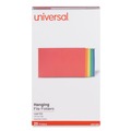  | Universal UNV14221EE 1/5-Cut Tab, Deluxe Bright Color Hanging File Folders - Legal Size, Assorted Colors (25/Box) image number 0