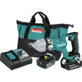 Makita XSJ03T 18V LXT Brushless Lithium-Ion 14 Gauge Cordless Straight Shear Kit with (2) 5 Ah Batteries image number 0