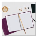 Notebooks & Pads | Blueline A10.95 10.75 in. x 8.5 in. Sheets Medium/College Rule 1-Subject Executive Notebook with Ribbon Bookmark - Grape Cover image number 3