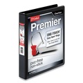 Office Jansan | Cardinal 10301 11 in. x 8.5 in. ClearVue 3-Ring 1 in. Capacity Easy Open Slant-D Ring Binder - Black image number 0