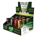 Work Lights | GoGreen Power GG-113-COBD12 COB LED Flashlights with Display Case, 3 AAA Batteries (Included), Assorted Colors, 12/Pack image number 0