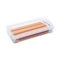 Pencils | Advantus 40309 8.25 in. x 3.75 in. x 1.5 in. Super Stacker Pencil Box - Clear image number 5