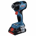 Impact Drivers | Factory Reconditioned Bosch GDR18V-1860CB25-RT 18V Brushless Lithium-Ion 1/4 in. Hex Cordless Connected-Ready Impact Driver Kit (4 Ah) image number 1