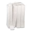Food Trays, Containers, and Lids | Pactiv Corp. 0TF101S00000 5.1 in. x 5.1 in. x 0.65 in. #1S Foam Supermarket Tray - White (1000/Carton) image number 0