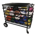Office Filing Cabinets & Shelves | Champion Sports UBX 24 in. x 44 in. x 39 in. Ultimate Lockable Ball Locker - Black image number 2