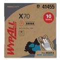 Cleaning & Janitorial Supplies | WypAll 41455 X70 9-1/10 in. x 16-4/5 in. Cloths - White (100/Box 10 Boxes/Carton) image number 2
