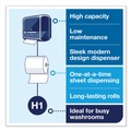 Cleaning & Janitorial Supplies | Tork 5510282 Elevation Matic 13.2 in. x 8.1 in. x 14.65 in. Hand Towel Roll Dispenser - Black (1/Carton) image number 4