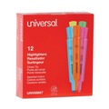 Office Jansan | Universal UNV08867 Chisel Tip Desk Highlighters - Assorted Color (12/Set) image number 0