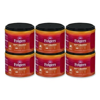 Folgers 22.6 oz. Canister Coffee - Columbian (6/Carton)