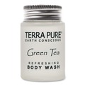 Cleaning & Janitorial Supplies | Diversified Hospitality Solutions TP04W100 Terra Pure 1 oz Body Wash - Green Tea Lemongrass (300/Carton) image number 1