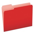  | Pendaflex 152 1/3 RED 1/3-Cut Tabs Assorted Letter Size Colored File Folders - Red/Light Red (100/Box) image number 0