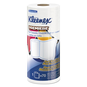 Kleenex 13964 Premiere Kitchen Roll Towels - White (24-Box/Carton 70-Sheet/Roll)