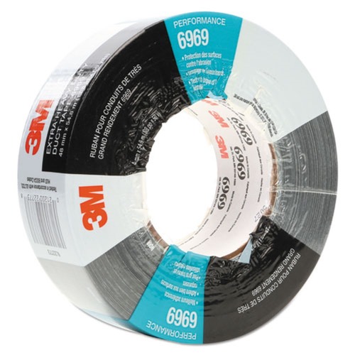 Tapes | 3M 6969 3 in. Core 48 mm x 54.08 m Extra-Heavy-Duty Duct Tape - Silver (1 Roll) image number 0