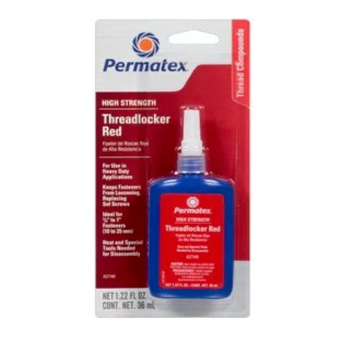 Taps Dies | Permatex 27140 6-Piece 36 ml Hi-Strength Threadlocker Red Set image number 0