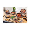 Food Trays, Containers, and Lids | Pactiv Corp. 0CN846160000 EarthChoice MealMaster 8.13 in. x 6.5 in. x 1 in. 16 oz. Plastic Container - Black (252/Carton) image number 7