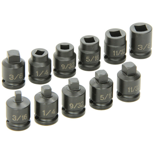 Grey Pneumatic 1211P 11-Piece 3/8 in. Drive Pipe Plug Standard Socket Set image number 0