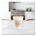 Cutlery | Dart 12X16G 12 oz. Cafe G Foam Hot/cold Cups - White with brown and Red (1000/carton) image number 6