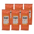 Paper Towels and Napkins | GOJO Industries 6285-06 FAST TOWELS 7.75 in. x 11 in. 2-Ply Hand Cleaning Towels - Fresh Citrus Blue (6/Carton) image number 0