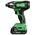 Impact Drivers | Metabo HPT WH18DFXM 18V MultiVolt Brushed Lithium-Ion 1/4 in. Cordless Impact Driver Kit (2 Ah) image number 3