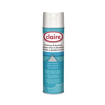 Claire 10 oz. Aerosol Spray Aerosol Air Freshener and Deodorizer - Tropic Breeze (1/Carton)